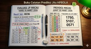 Buku evaluasi kemenangan JP 3D 236 dan prediksi Macau jitu 20 Maret 2026