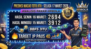 Prediksi Macao Toto Hari Ini Selasa 17 Maret 2026 Bocoran BBFS Jitu HPBOLA