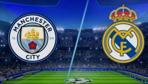 Logo Real Madrid vs Manchester City - Prediksi Parlay Hari Ini UEFA Champions League