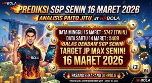 Prediksi SGP Hari Ini Senin 16 Maret 2026 Analisis Paito Jitu HPBOLA