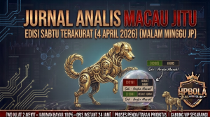 Jurnal Analisis Macau Jitu Sabtu 4 April 2026 Shio Anjing Emas Evaluasi JP 4D 3519 HPBOLA