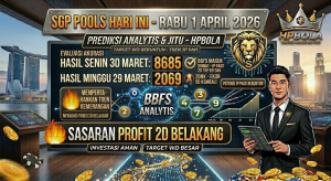 Prediksi SGP Hari Ini Rabu 1 April 2026 Analisis Paito BBFS HPBOLA